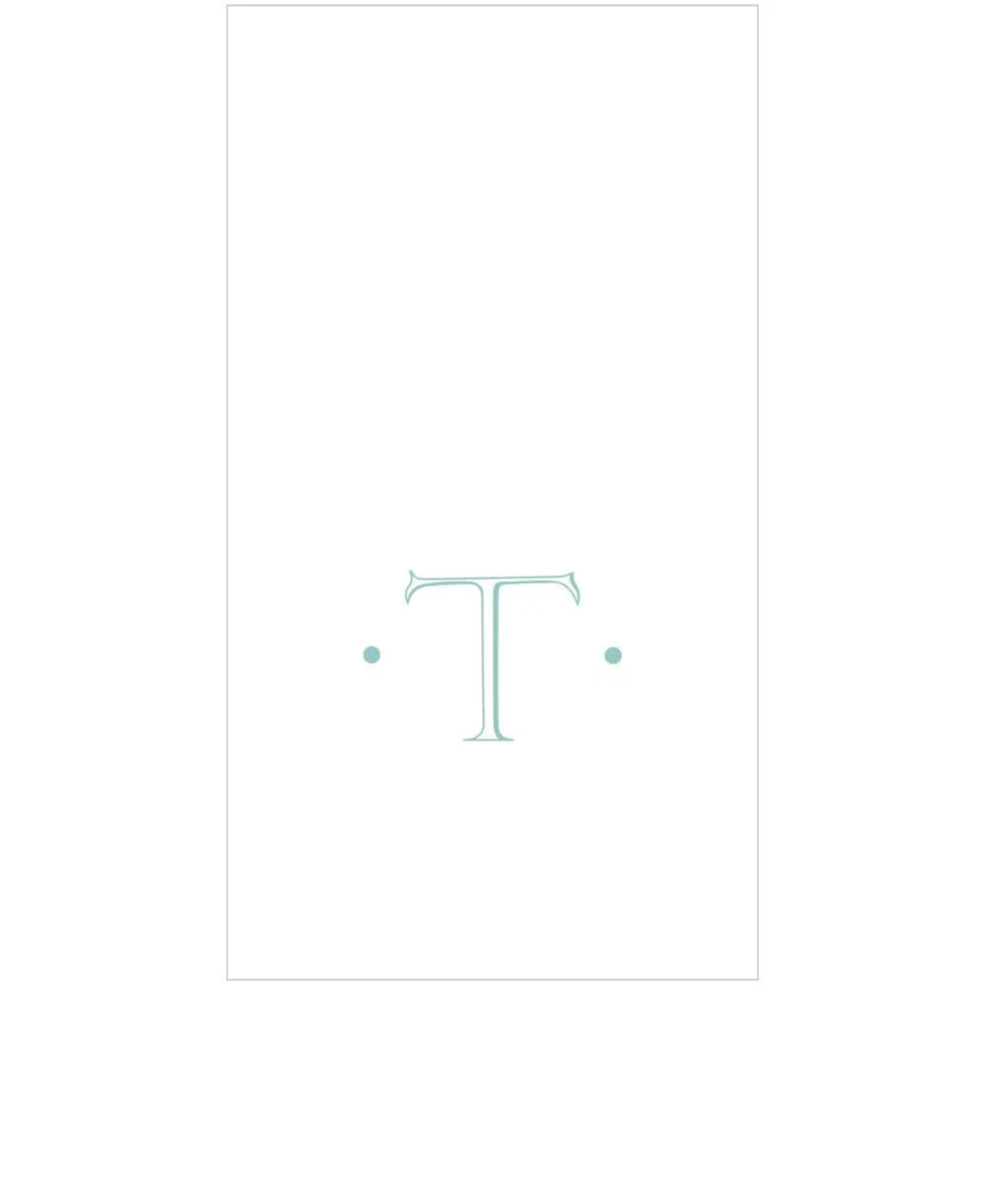 PAPER LINEN BOXED GUEST CASPARI ANTIQUE INITIAL_2901GG.T
