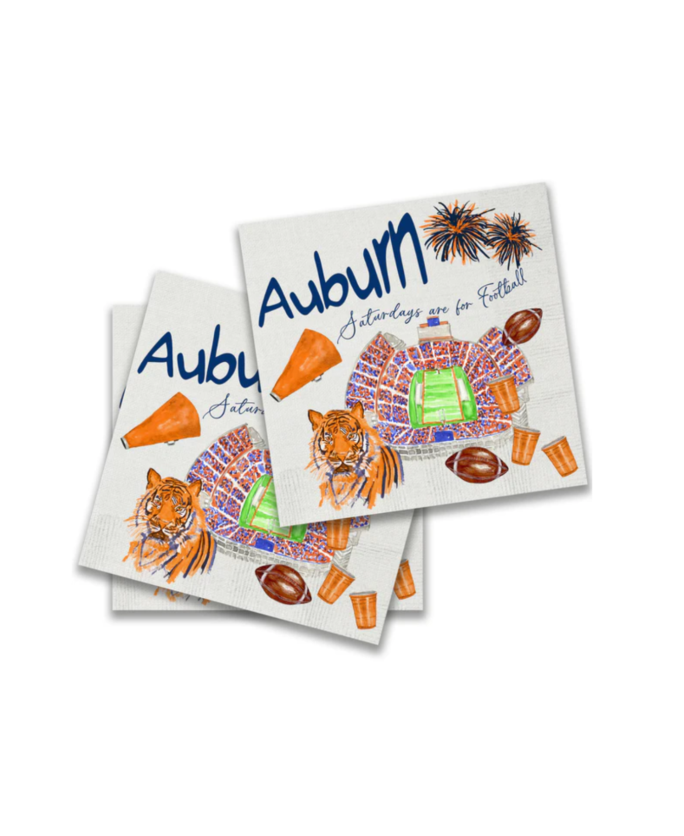 Auburn_Cocktail_Napkin-French Graffiti-PCK1121