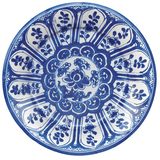 Indigo Garden Salad Plates | Blue/White
