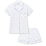 Women's Pima Short Sleeve Short Pajama Set | Something Blue Bows