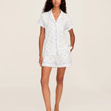 Women's Pima Short Sleeve Short Pajama Set | Something Blue Bows