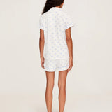 Women's Pima Short Sleeve Short Pajama Set | Something Blue Bows