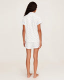 Women's Pima Short Sleeve Short Pajama Set | Something Blue Bows