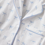 Women's Pima Short Sleeve Short Pajama Set | Something Blue Bows