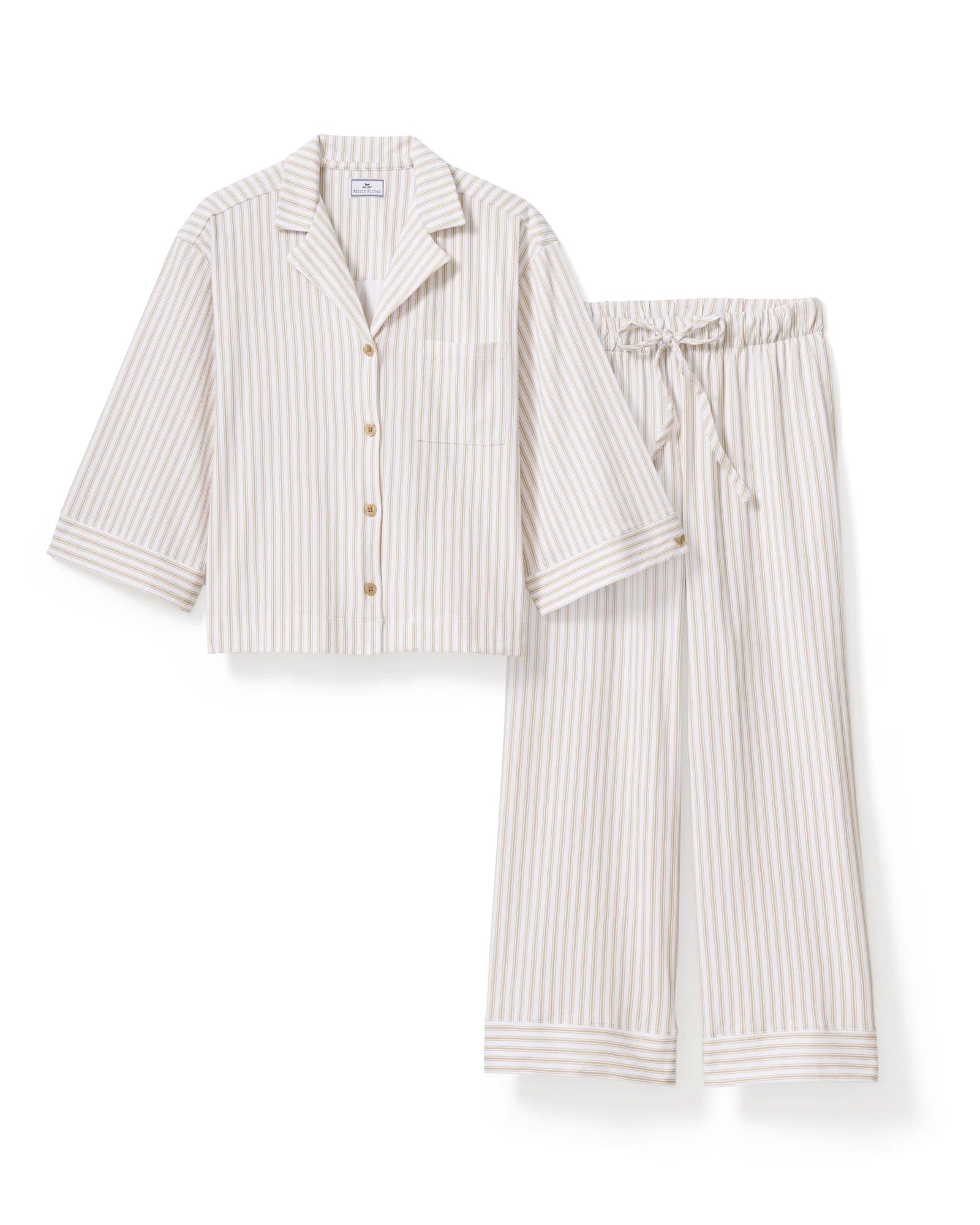a pair of pajamas on a white background