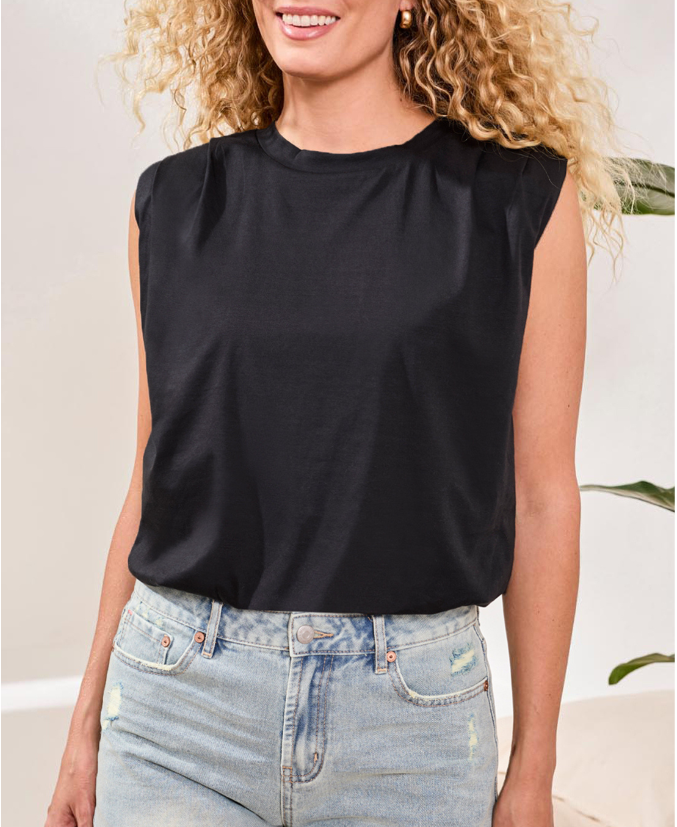 Padded Shoulder Muscle T-Shirt_Tribal_6195O-5040-0002