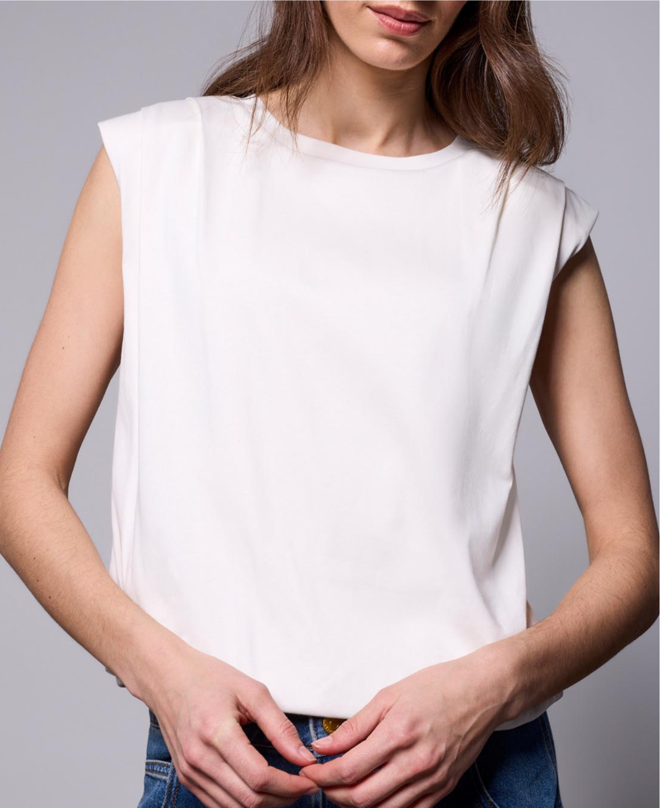 Padded Shoulder Muscle T-Shirt_Tribal_6195O-5040-0026