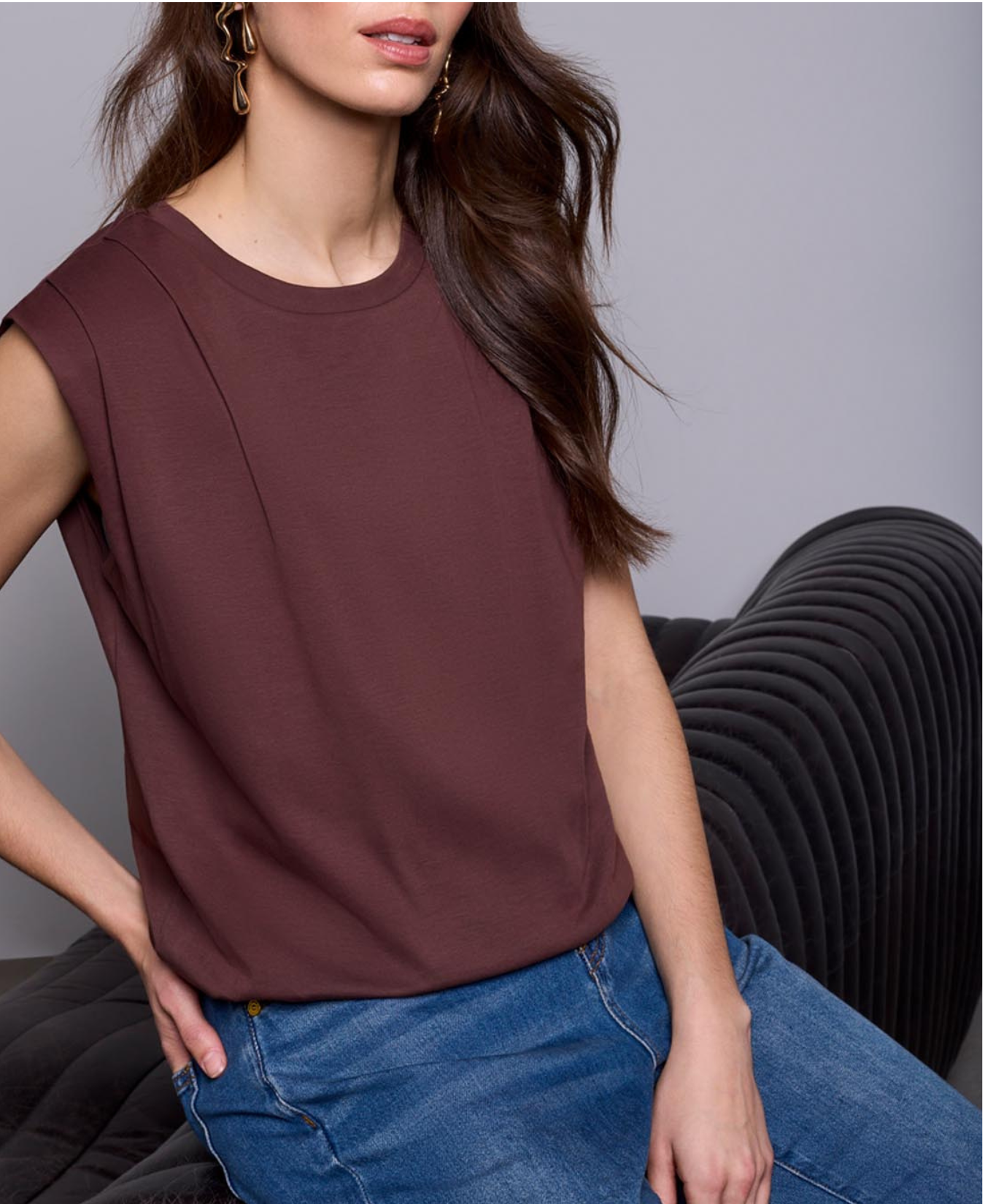 Padded Shoulder Muscle T-Shirt_Tribal_6195O-5040-3379