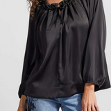 L/S Peasant Blouse Black