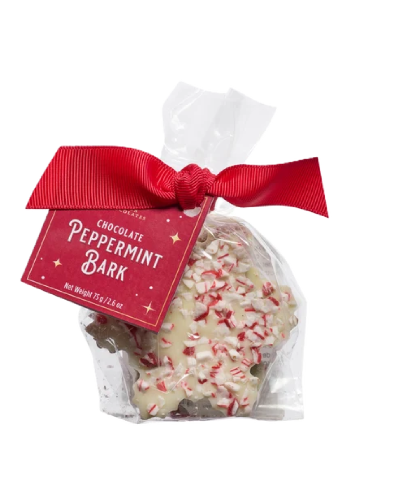 Peppermint Bark Snowflake 3pc Bag - Saxon Chocolates - 32224