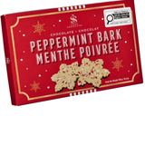Peppermint Bark Snowflake Box (12 pcs.) - Saxon Chocolates - 32222