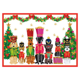 Pet Toy Soldiers Small Boxed Christmas Cards - Includes 15 Cards & Envelopes_Caspari_106108-RED