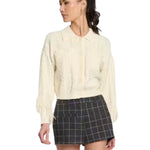 Phoebe Cable Fringe Sweater Cardigan-CentralParkWest-CF26-10219S