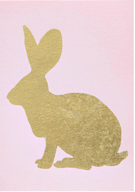 Light Pink Bunny Card