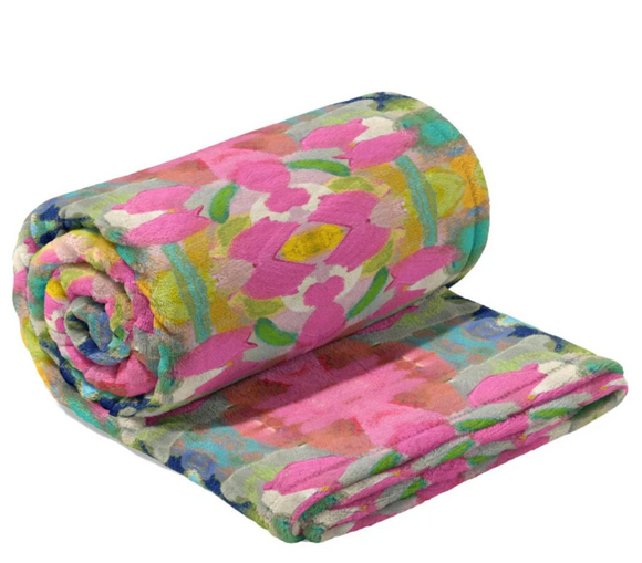 Pink Paradise Fleece Blanket