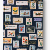 Postage Stamps Fabric Journal