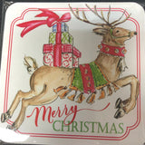 Prancer Merry Christmas Coasters