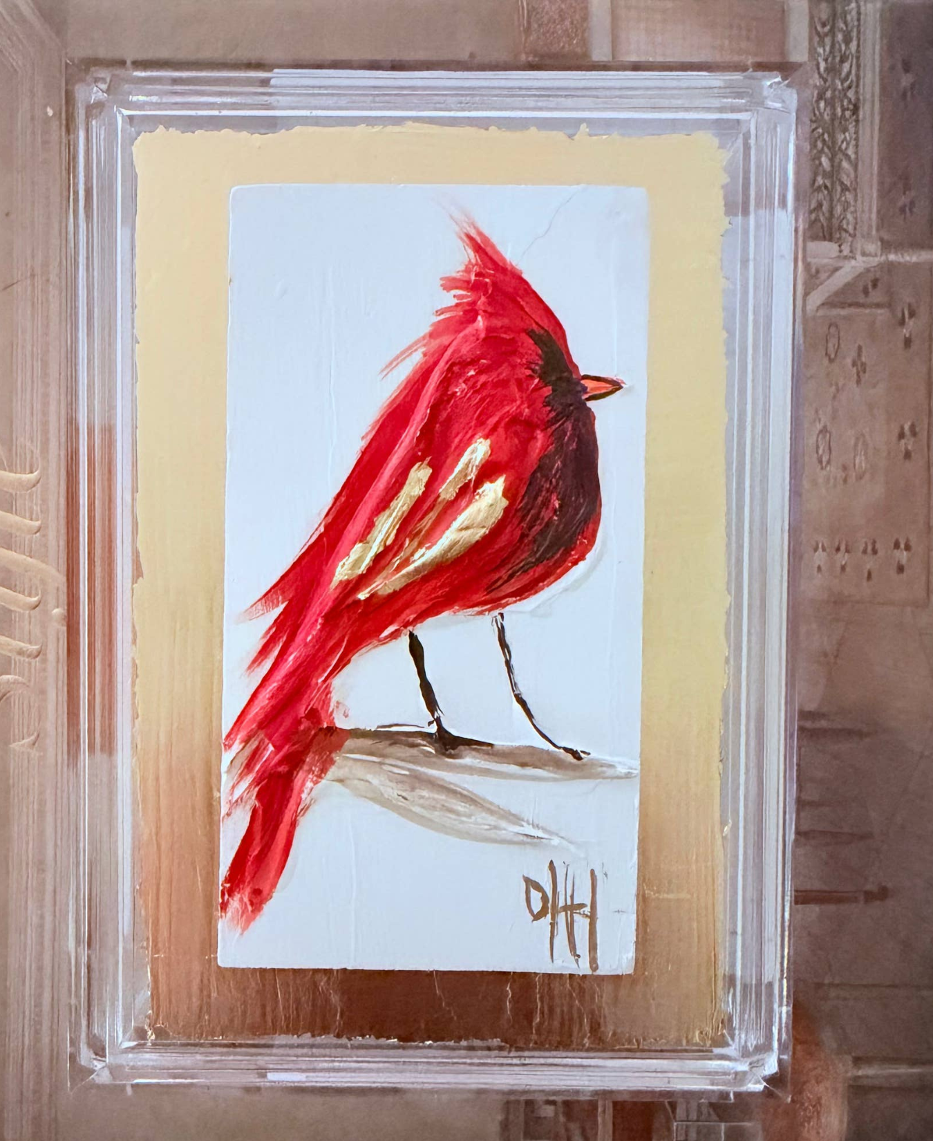 Prayer Box Cardinal-Debra Hewitt Art