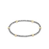 Presence Faceted Hematite 2mm Bracelet-E Newton-BPRESFHEM2