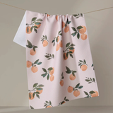 Pretty In Peach Tea Towel