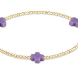 Signature Cross Small 2mm Gold Bracelet