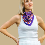 Purple + Orange Scarf_Swells