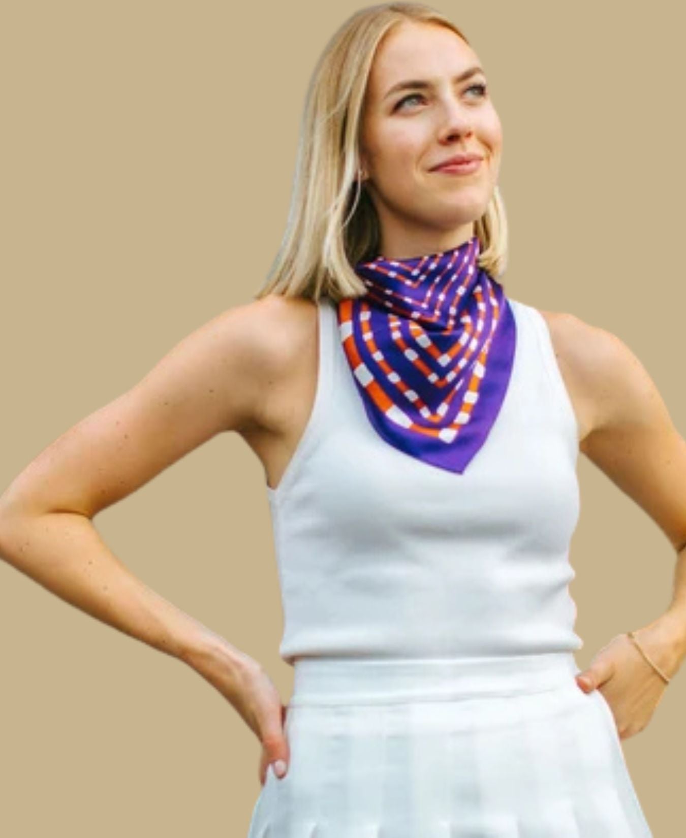 Purple + Orange Scarf_Swells