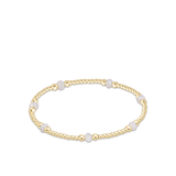 Purpose Gemstone 4Mm Bracelet - Mother Of Pearl-E Newton-BGEMPURP4MOP