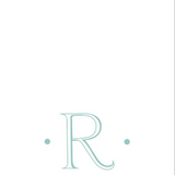 Paper Linen Boxed Guest Towel - Antique Initial in Robin's Egg Blue