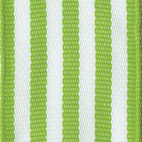Striped Grosgrain Moss Green/white Ribbon