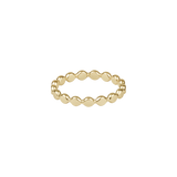 Classic Gold 2.5mm Beaded Disc Ring
