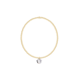 Classic Gold 2mm and 3mm Bracelet Reflection Small Charm