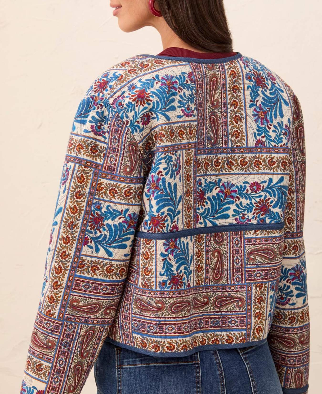 Reversible Jacket With Fancy Quilt_Tribal_6362O-5609