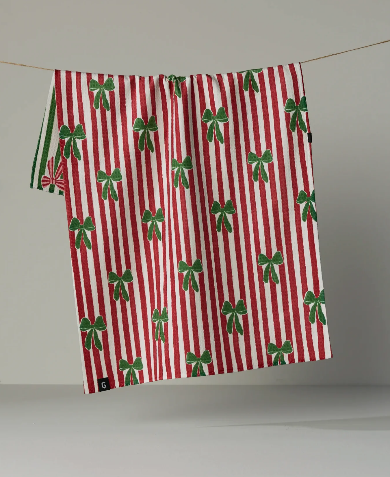 Ribbon Bows Luxe Kitchen Towel-Geometry-TT-DBL-MF-RIBBON-BOWS