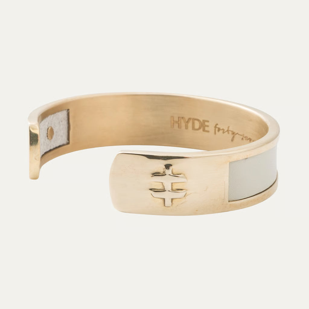 a gold and silver bracelet