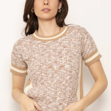 Luca Melanged Sweater Shirt Sand
