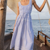 Harper Dress | Sconset Blue