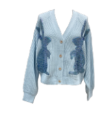 Light Blue Bunny Cardigan