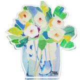 White & Blue Full of Cheer Acrylic Bloom