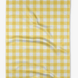Lemon Gingham Tea Towel