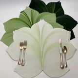 5 Point Fountain Leaf Mint Placemat Set of 4