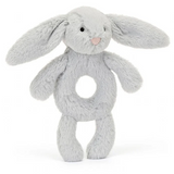 Bashful Bunny Rattle Grey