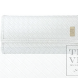LUXE Bridal Jewelry Wallet Woven White