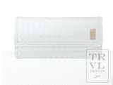 LUXE Bridal Jewelry Wallet Woven White