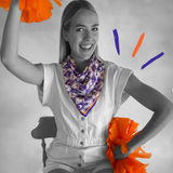 SWELLS Purple & Orange Gameday Scarf