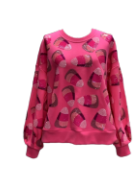 Neon Pink Candy Corn Sweatshirt