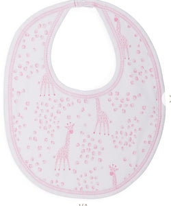 Giraffe Bib Lt Pink