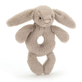 Bashful Beige Bunny Ring Rattle
