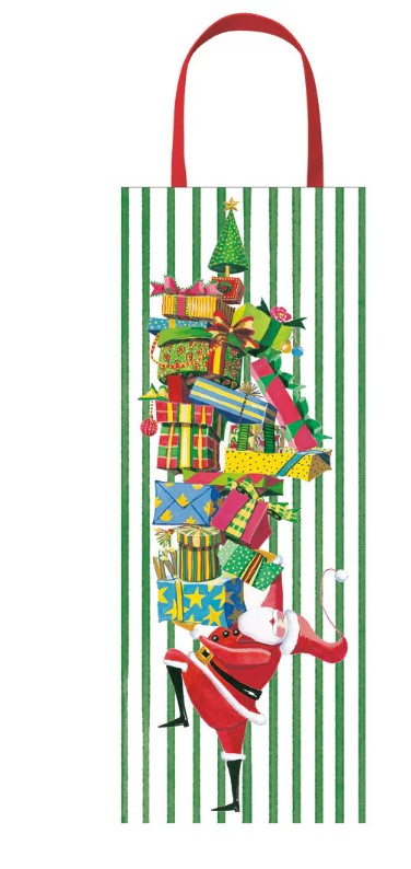 Santa Gift Tower Bottle Bag