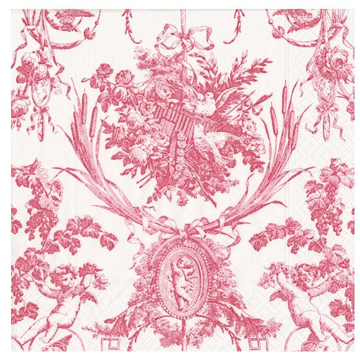 Romantic Toile Beverage Napkin